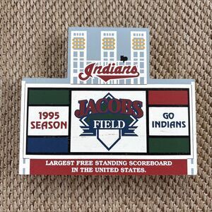 Cleveland Indians Jacobs Field Scoreboard 1995 Cat's Meow Wooden 1st Season MLB